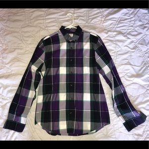 Express Long sleeve plaid button down